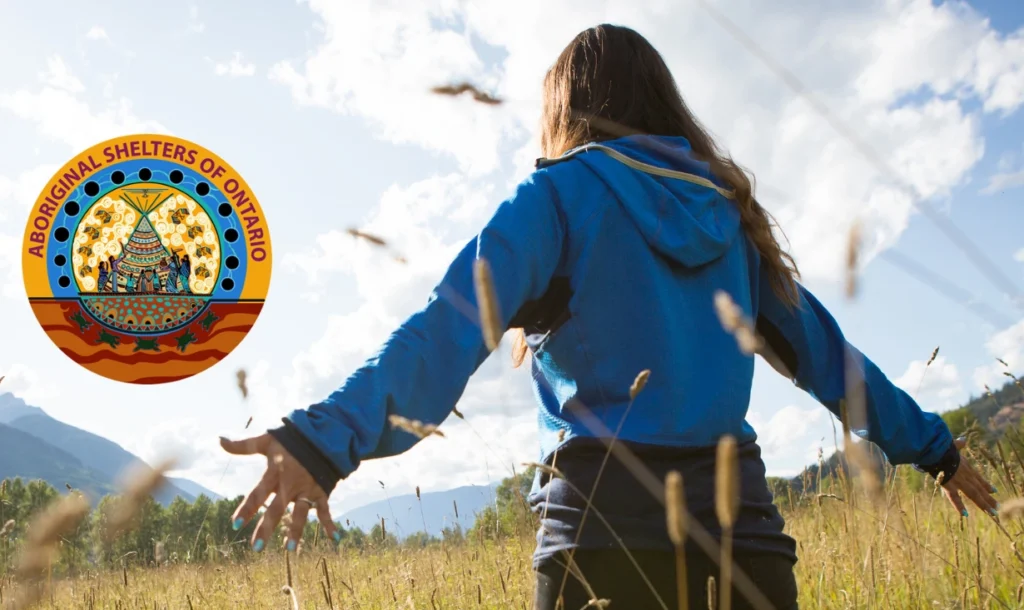 Aboriginal Shelters of Ontario - Girl is standing in the field